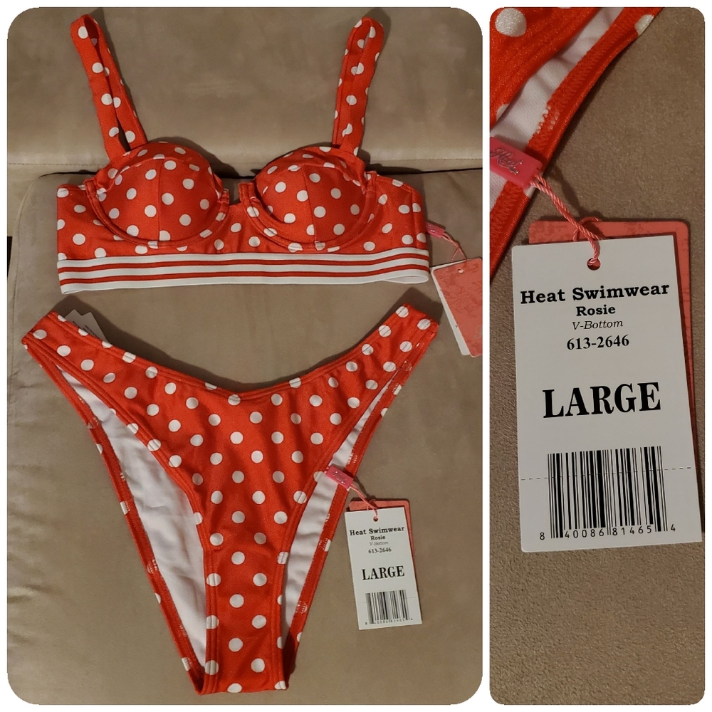NWT Heat Swimwear 2 piece bikini